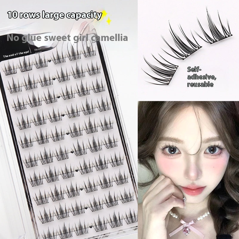 Glue-Free 5D Mink Eyelashes in Various Rows for False the United States - Teleplus united states chf false eyelashes