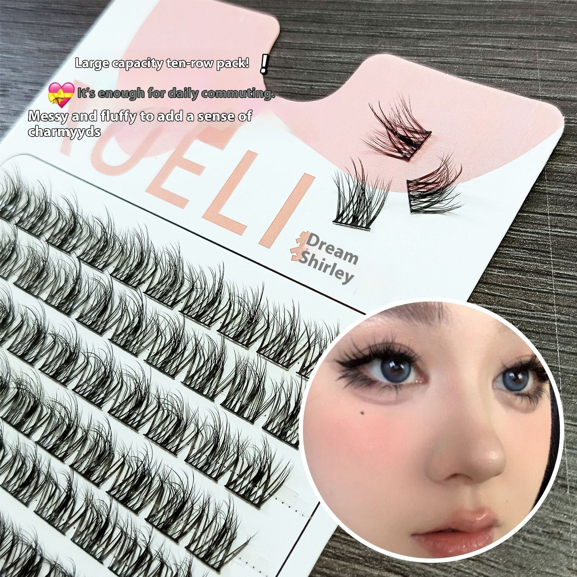 Glue-Free 5D Mink Eyelashes in Various Rows for False the United States - Teleplus united states chf false eyelashes