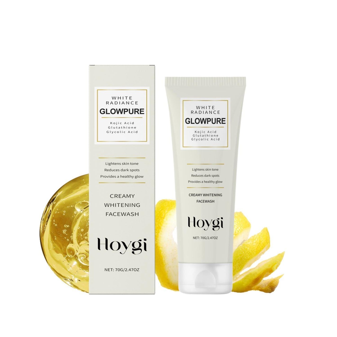 Glutathione Whitening Facial Cleanser with Kojic Acid and Lemon Oil - glutathione whitening facial cleanser kojic acid