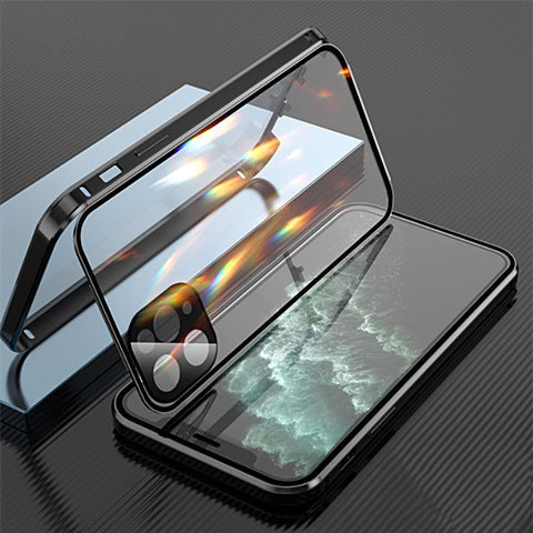 Magneto Phone Case with Metal Back Cover in Blue Silver Green Black Gold - Goggles Solid Colors magneto phone case