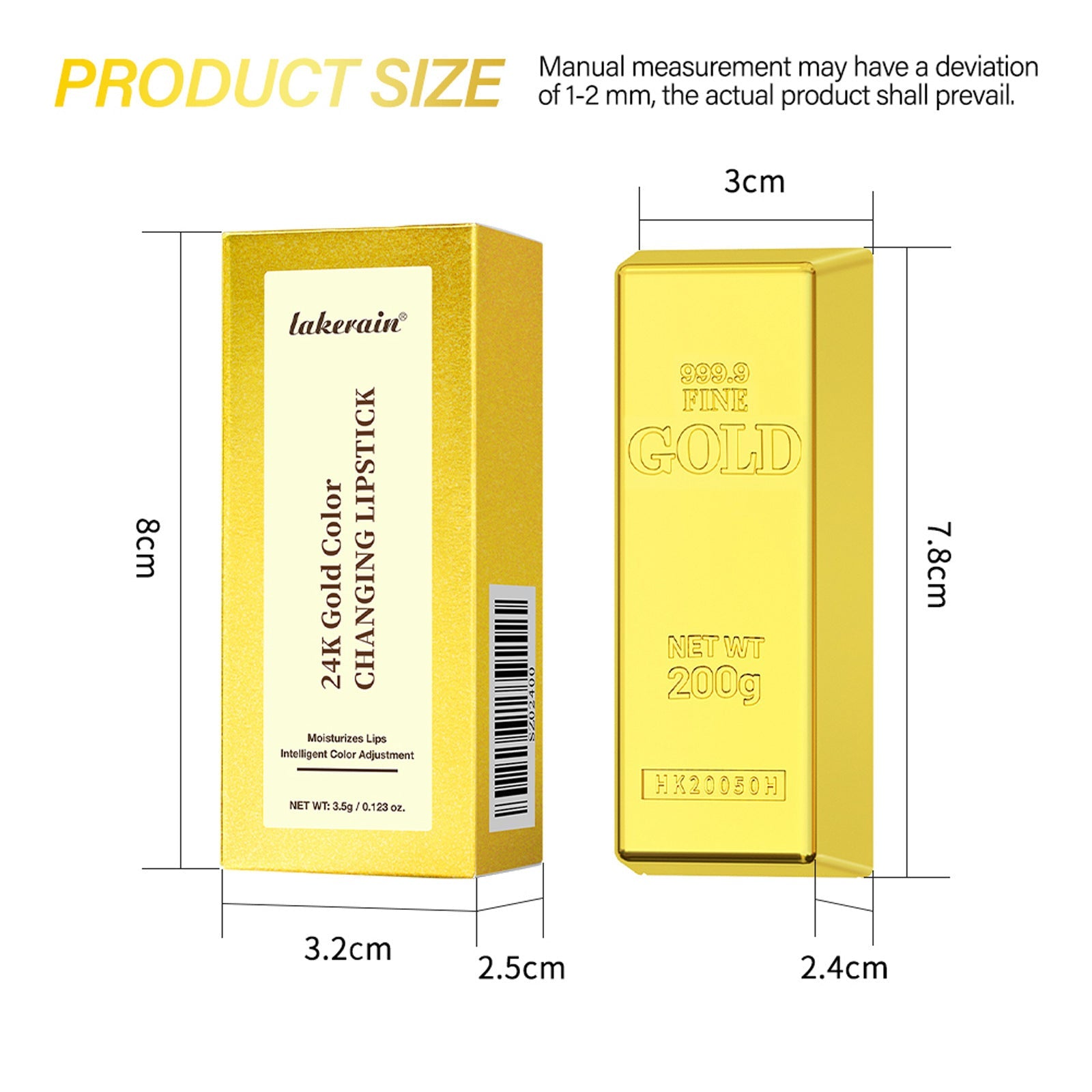 Gold Foil Color Changing Lipstick Long Lasting Moisturizing Makeup - lasting moisturizing gold foil color changing