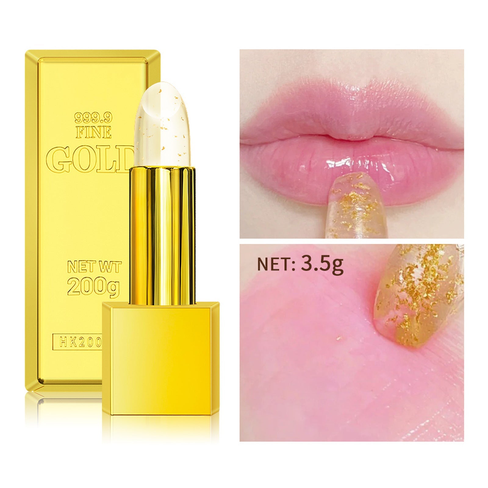 Gold Foil Color Changing Lipstick Long Lasting Moisturizing Makeup - lasting moisturizing gold foil color changing