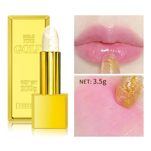 Gold Foil Color Changing Lipstick Long Lasting Moisturizing Makeup - lasting moisturizing gold foil color changing