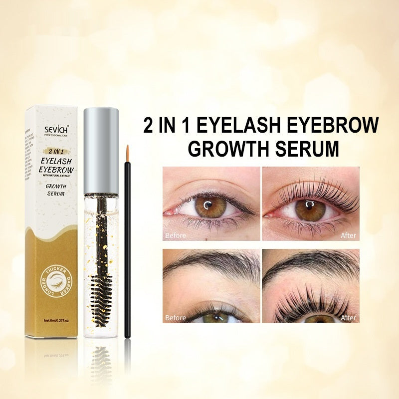Gold Foil Eyelashes with Moisturizing Essence 8ml Serum - gold foil eyelashes essence moisturizing