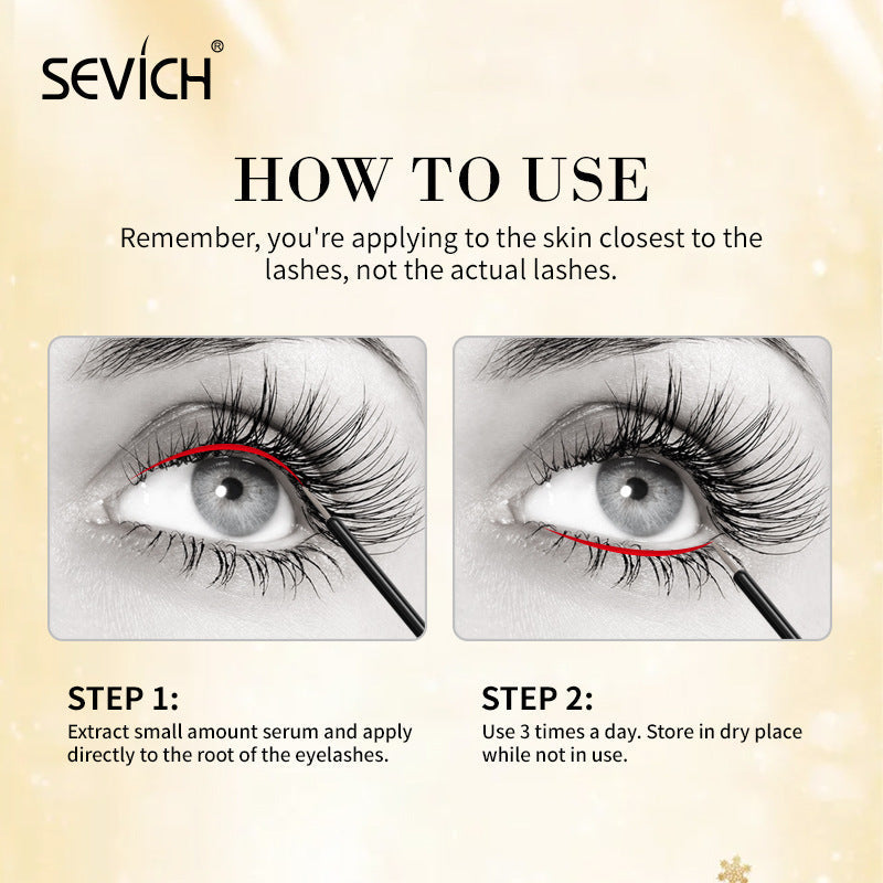 Gold Foil Eyelashes with Moisturizing Essence 8ml Serum - gold foil eyelashes essence moisturizing