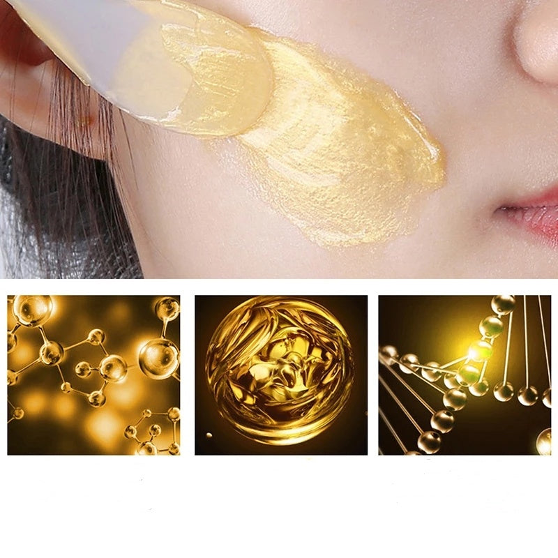 Gold Foil Snail Tear-Off Mask Hydrating - Gold Foil Snail Mask for Glorious Hydration Fun