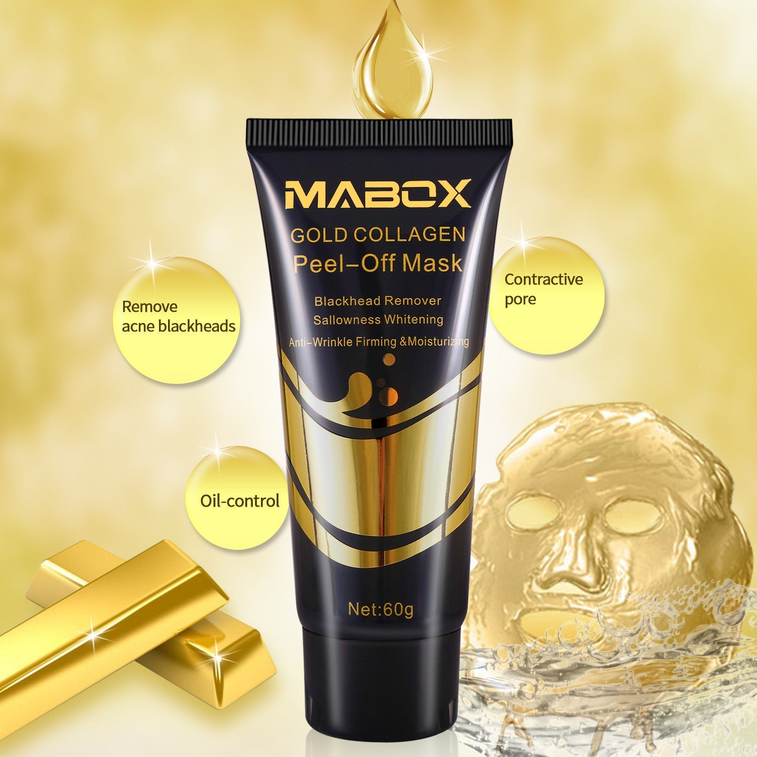 Gold Peeling Nasal Mask - Gold Peeling Nasal Mask for Firmer Skin and Chuckles