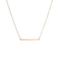 Gold Rose Silver Han Style Necklace for Women in the United States - Geometry Lovers and Trendsetters united states chf