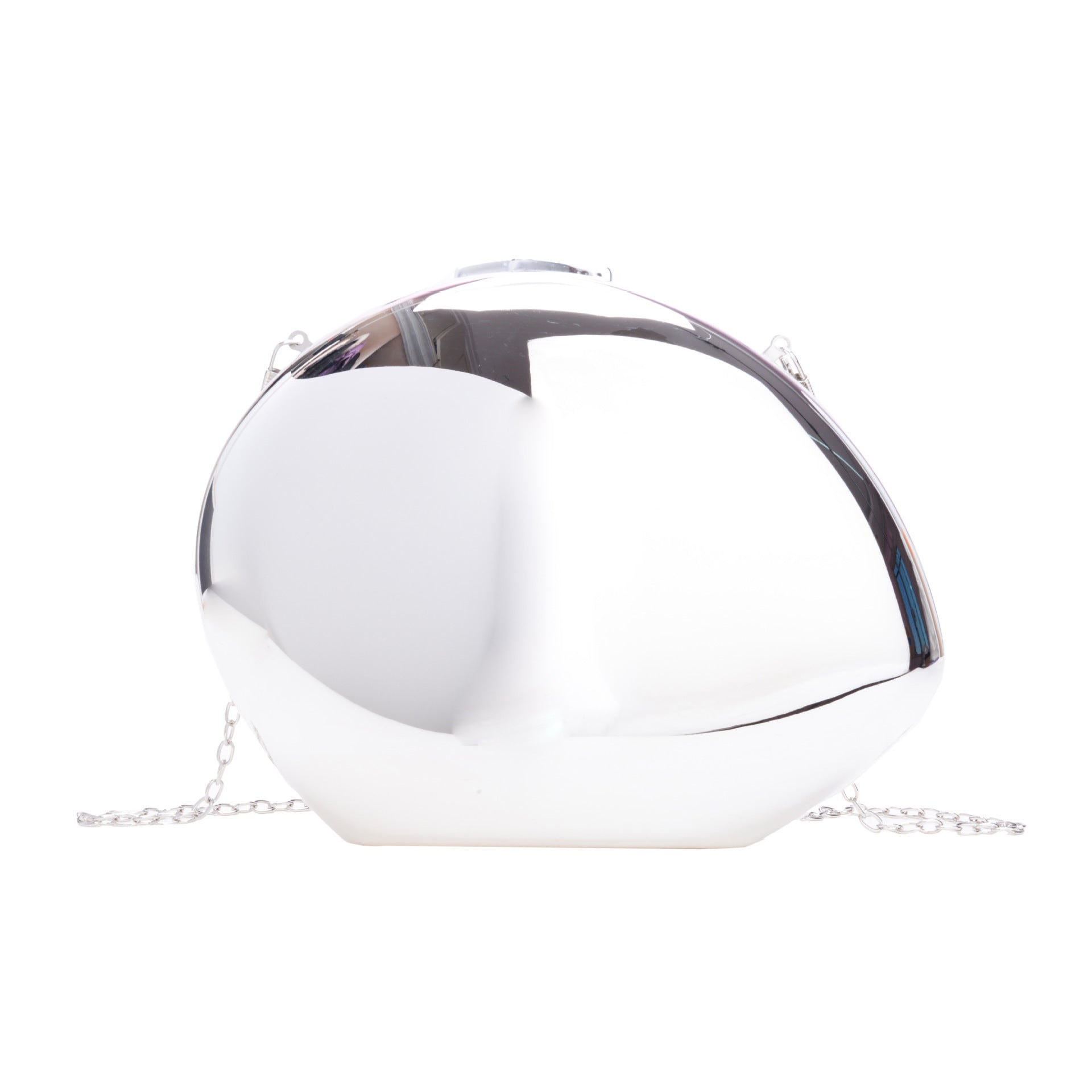 Golden Acrylic Metallic Box Banquet Clutch with Lining and Suitcase Design - Teleplus for Women golden acrylic metallic