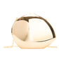 Golden Acrylic Metallic Box Banquet Clutch with Lining and Suitcase Design - Teleplus for Women golden acrylic metallic