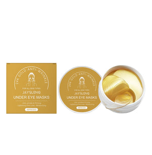 Golden Anti Wrinkle Eye Mask for Tightening and Skin Rejuvenation - Teleplus golden anti wrinkle tightening eye mask