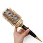 Golden Nylon Wool Ceramic Tube Rolling Comb with Pointed Tail for Hair Styling - Teleplus thermal conductive air