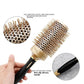 Golden Nylon Wool Ceramic Tube Rolling Comb with Pointed Tail for Hair Styling - Teleplus thermal conductive air