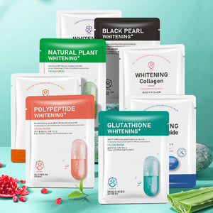 Gongpei Whitening Face Mask 25ml Brightening Peptide and VC Formula - face mask whitening sheet facial