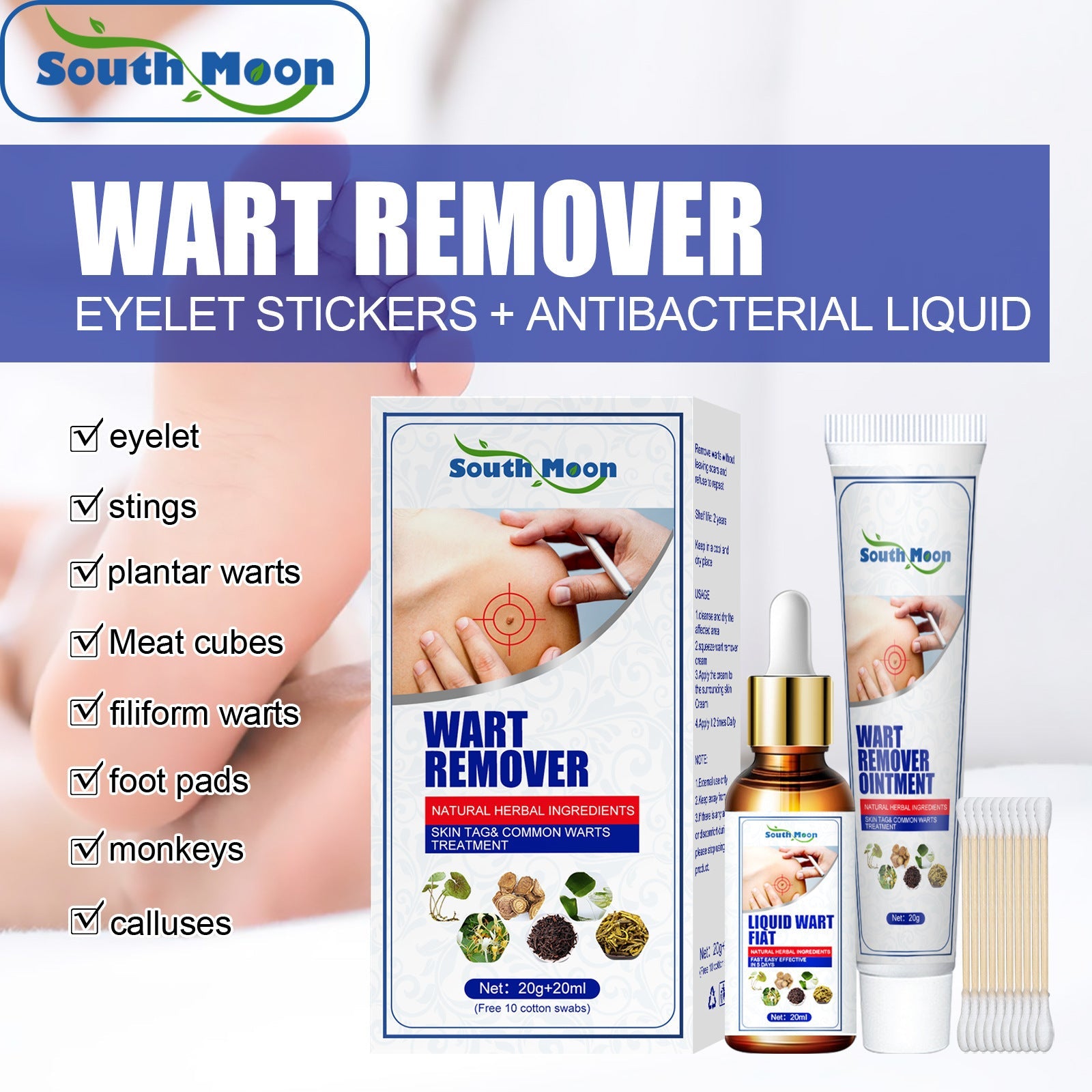 Herbal Wart Liquid and Gram Cream Set for Removal - Set: Say Bye to Warts with Herbs gram wart cream set herbal liquid