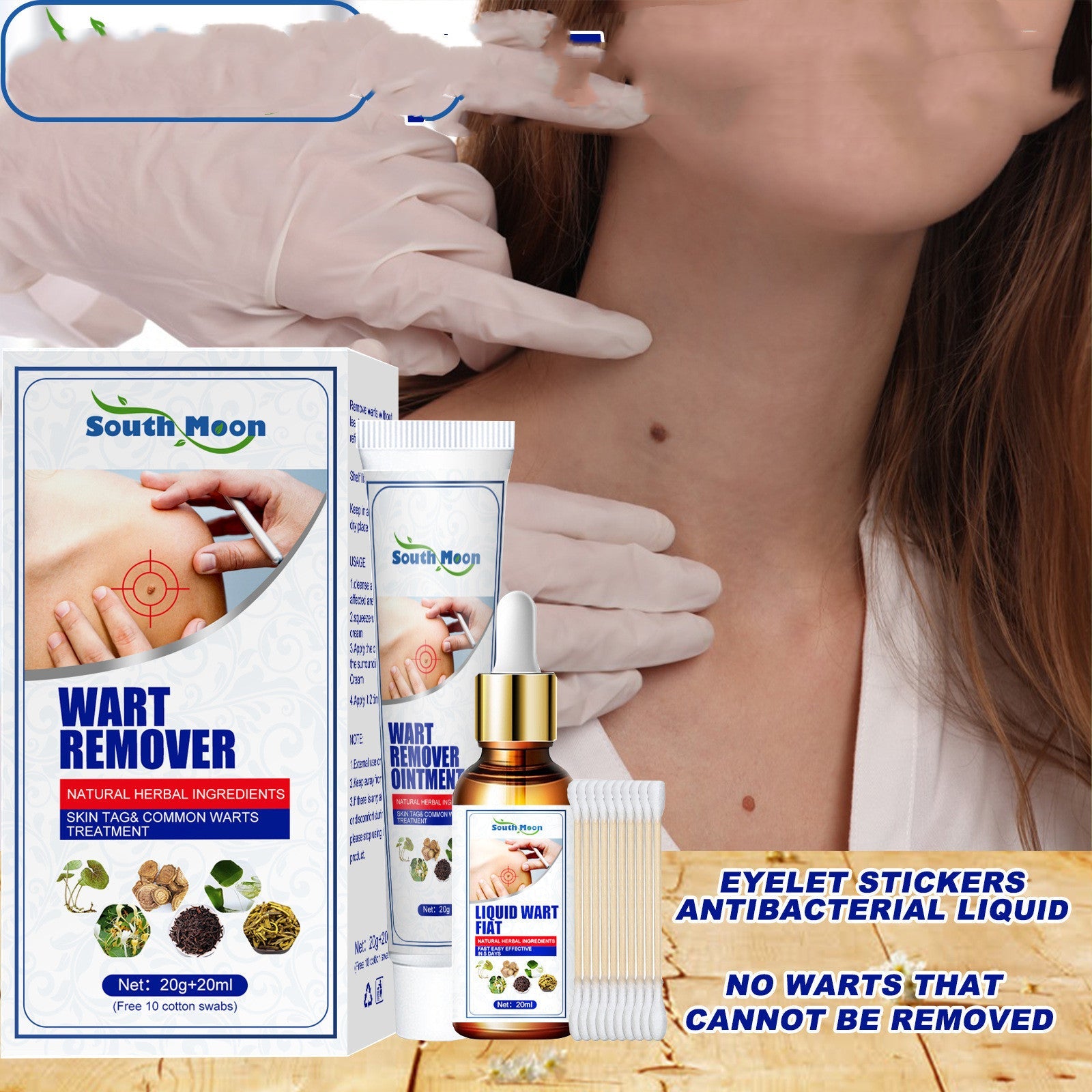 Herbal Wart Liquid and Gram Cream Set for Removal - Set: Say Bye to Warts with Herbs gram wart cream set herbal liquid