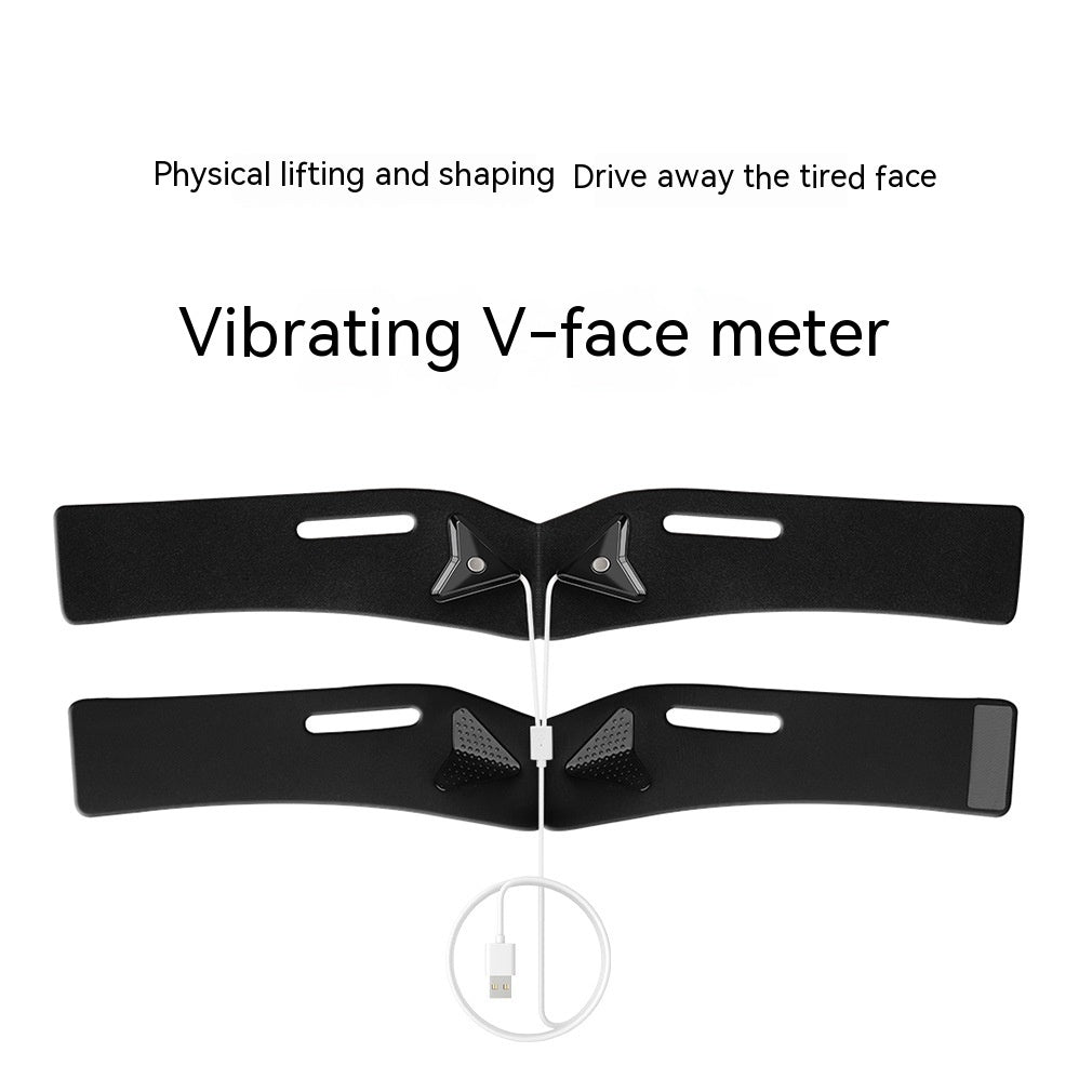 Black Graphene Plastic Face Mesh V-Face Instrument for Home Facial Care - a Breathable Vibe graphene plastic face mesh