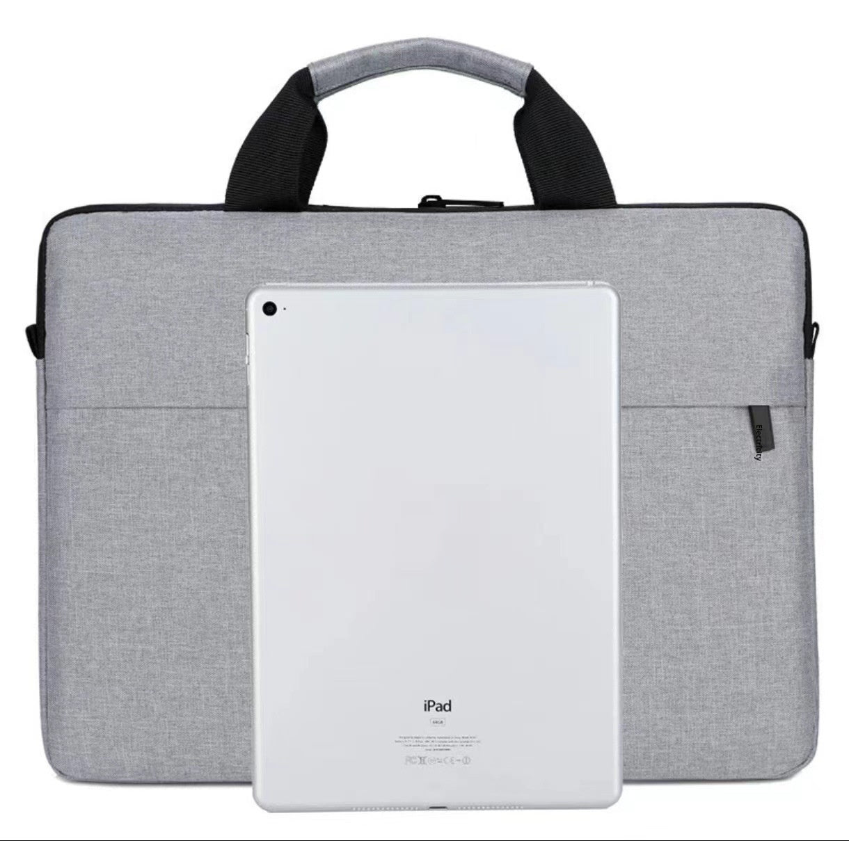 Gray Oxford Laptop Bag with Breathable Polyester Lining and Sewing Thread - Teleplus laptop bag