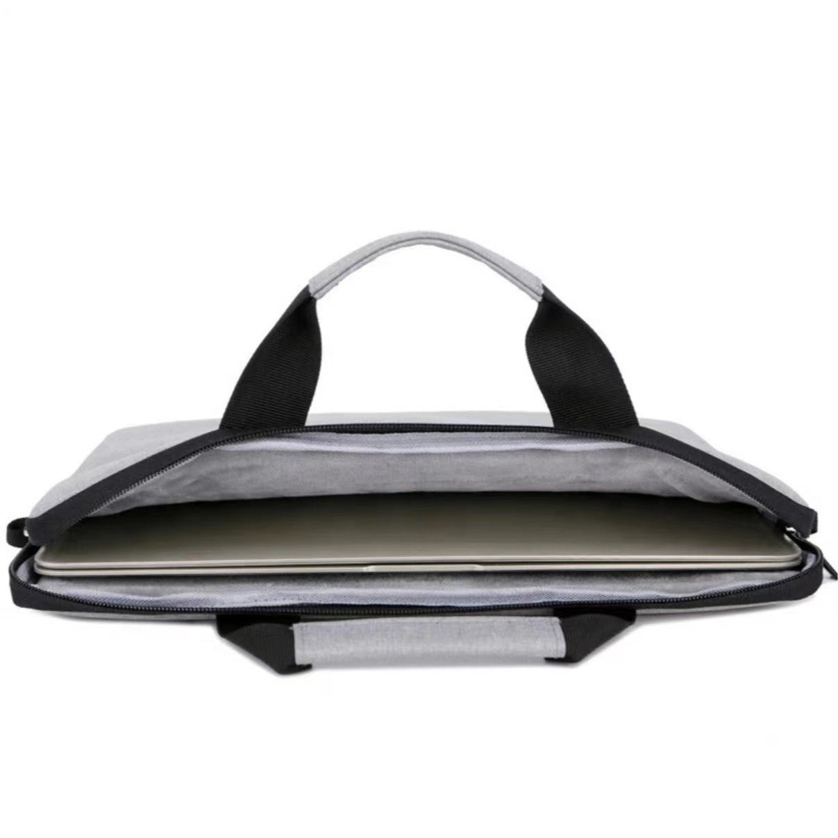 Gray Oxford Laptop Bag with Breathable Polyester Lining and Sewing Thread - Teleplus laptop bag