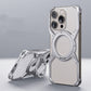 Gray Silver Heat Dissipation Metal Phone Case with Mechanical Arm Protection - Teleplus heat dissipation metal phone
