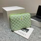 Green Flower Tablet Handbag Cotton Case Breathable Anti-theft Zipper - Teleplus green flower plaid