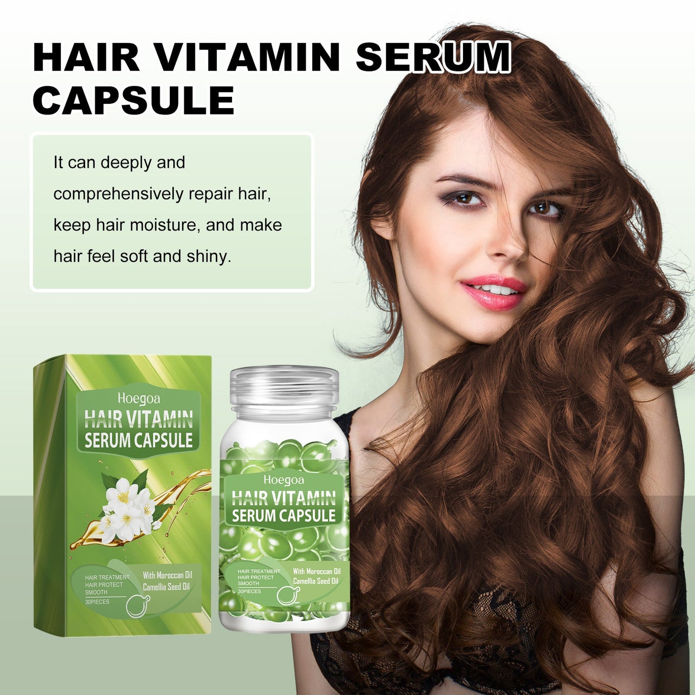 Green Hair Care Essential Oil Capsules with Seed for Nourishment - Teleplus green hair essential oil capsules care
