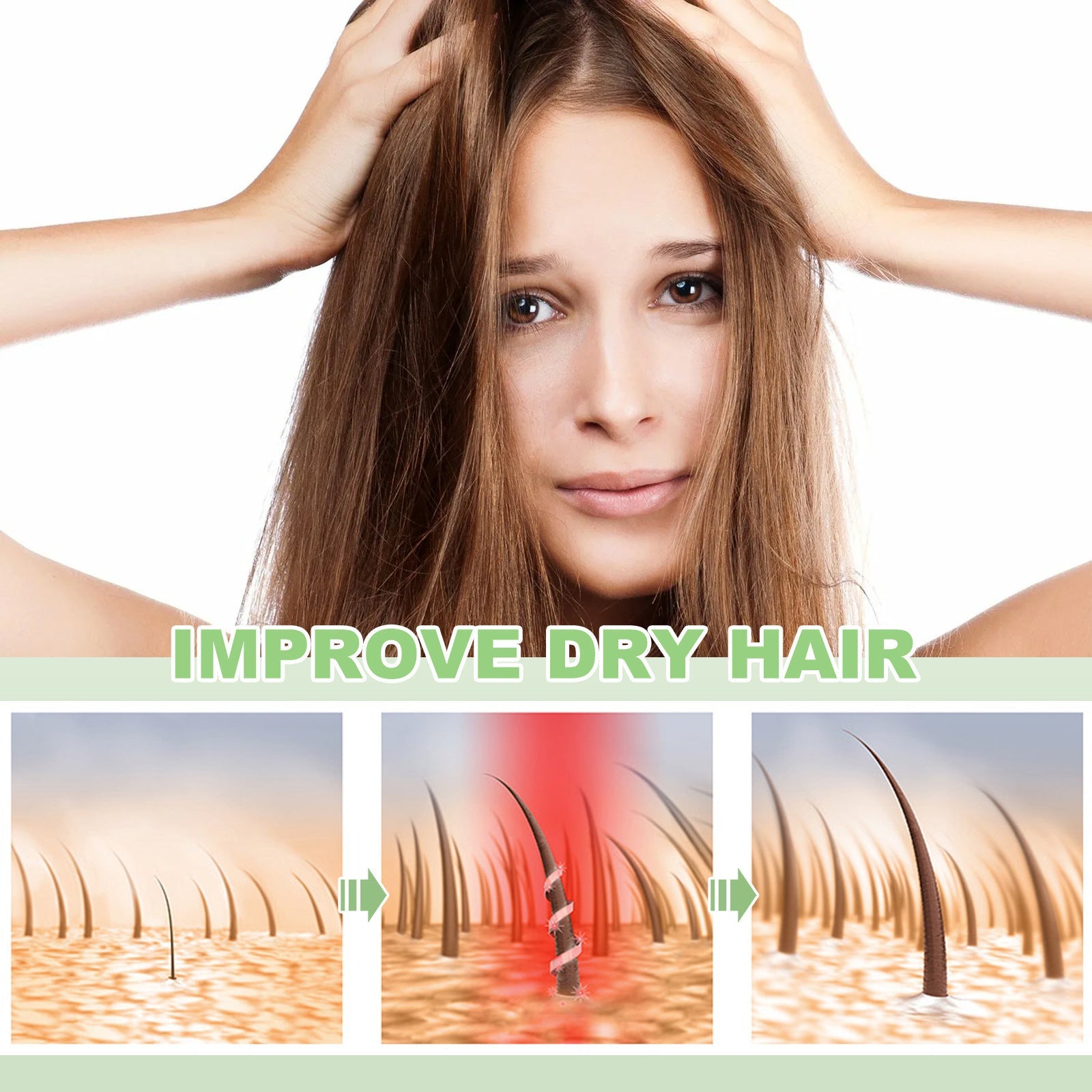 Green Hair Care Essential Oil Capsules with Seed for Nourishment - Teleplus green hair essential oil capsules care