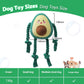 Green Plush Dog Toy Soft 14cm Pet Chew for Small and Medium Dogs
