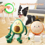 Green Plush Dog Toy Soft 14cm Pet Chew for Small and Medium Dogs