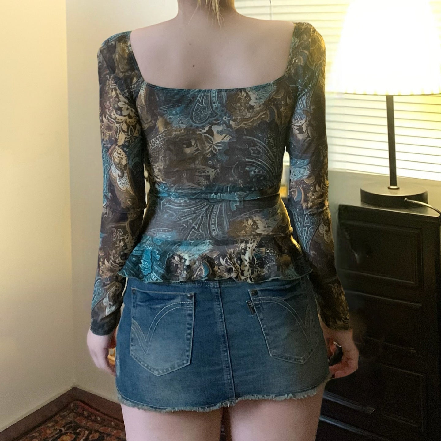 Green Polyester Retro Style T-Shirt for Men and Women Sizes S to L - Teleplus