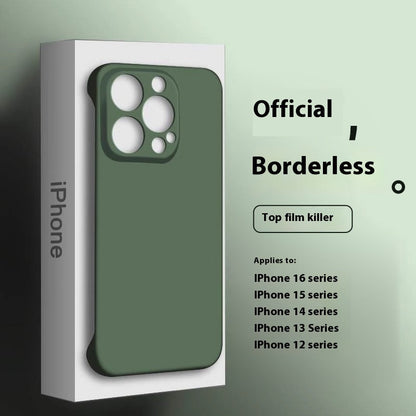 Green Silicone Phone Case Skin Feeling Frameless for iPhone Compatible with Non-Apple Brands - Teleplus phone case skin
