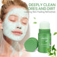 Green Tea Cleansing Blackhead Oil Control Acne Smear Mask - Green Tea Solid Mask for Clean Skin and Smiles