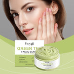 Green Tea Facial Scrub with Walnut Shell Powder and Lemon Citronella Leaves - Teleplus Lemongrass green tea facial