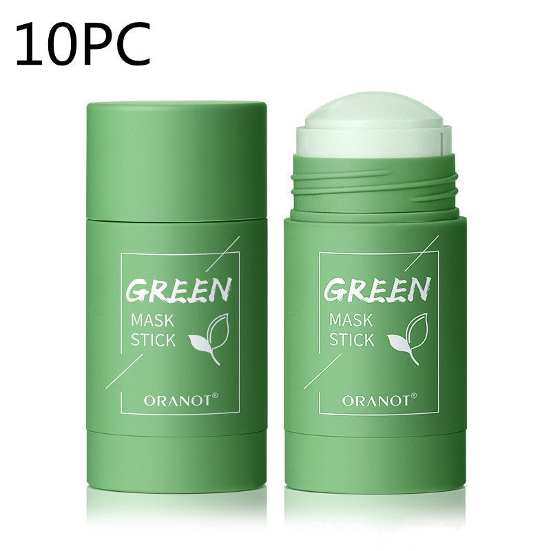 Green Tea Solid Mud Mask Moisturizing Deep - Green Tea Mud Mask for Deep Cleansing Fun