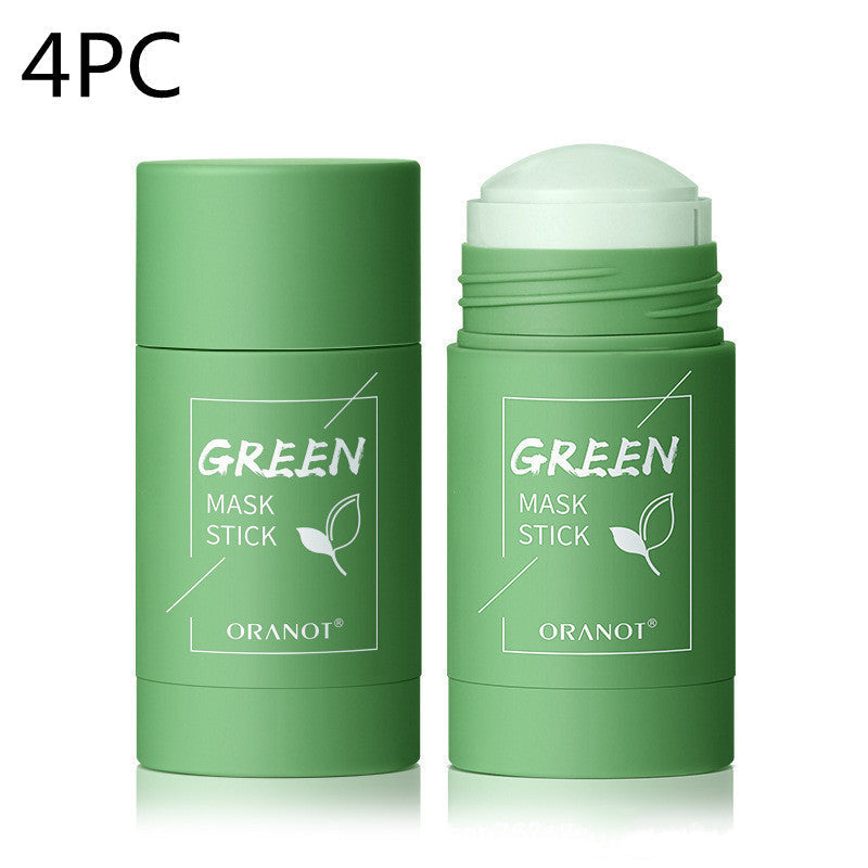 Green Tea Solid Mud Mask Moisturizing Deep - Green Tea Mud Mask for Deep Cleansing Fun