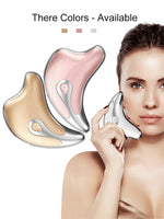 Gua Sha Scraper Facial Massager Face Lifting Slimming LED Light Microcurrent Skin Rejuvenation Electric Body Gouache