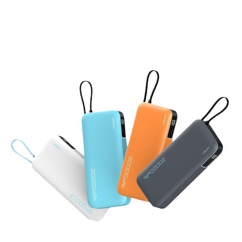 Gulf Blue Power Bank with Fast Charge and Cable Compatibility - Teleplus power bank fast charge cable