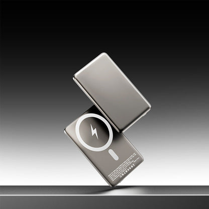 Gun Gray Wireless Power Bank with Magnetic Technology - Teleplus Fast Charging magnetic wireless power bank mobile