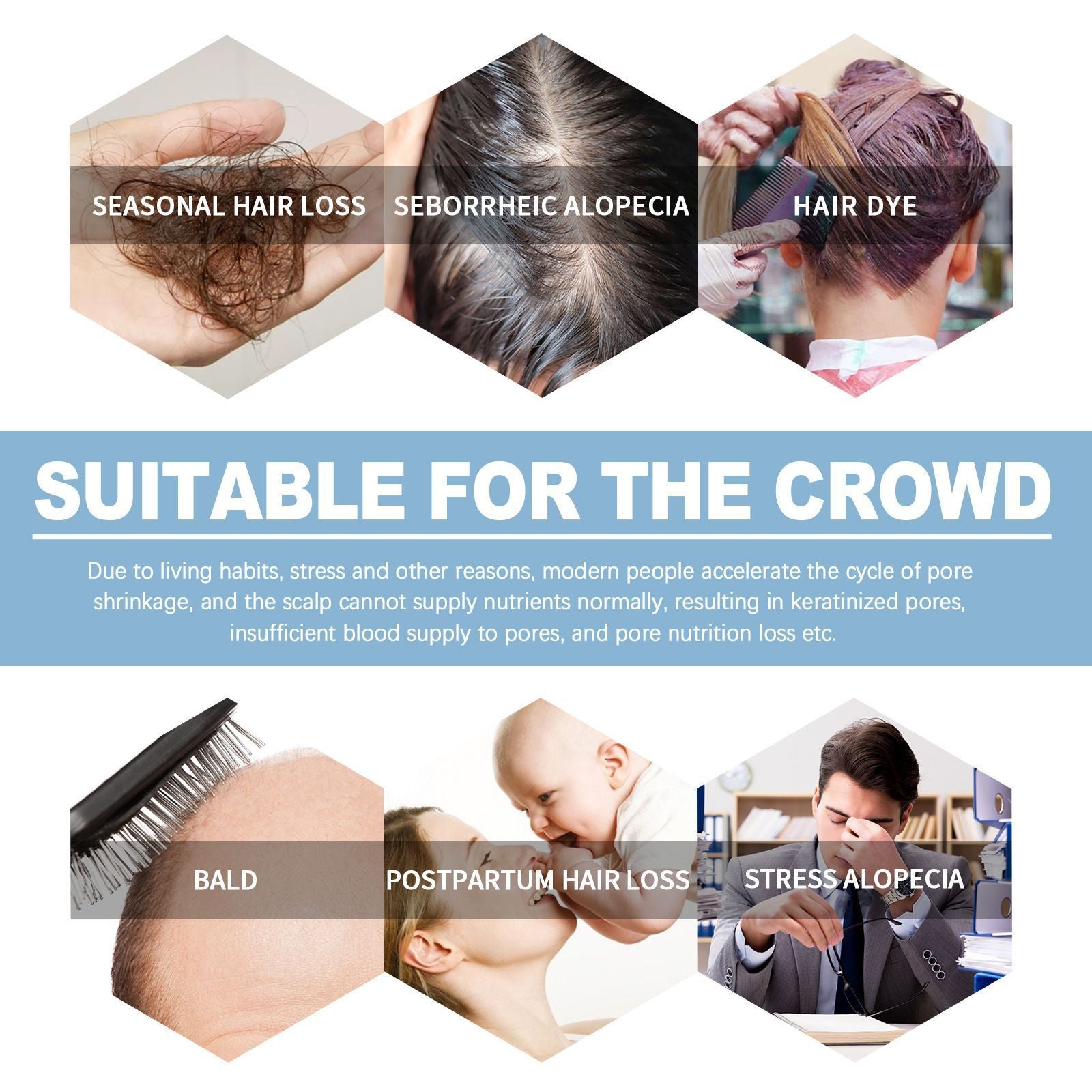 Hair Care Bottles Set 7pcs 2ml Travel Size for Treatments - Teleplus hair care bottles set travel