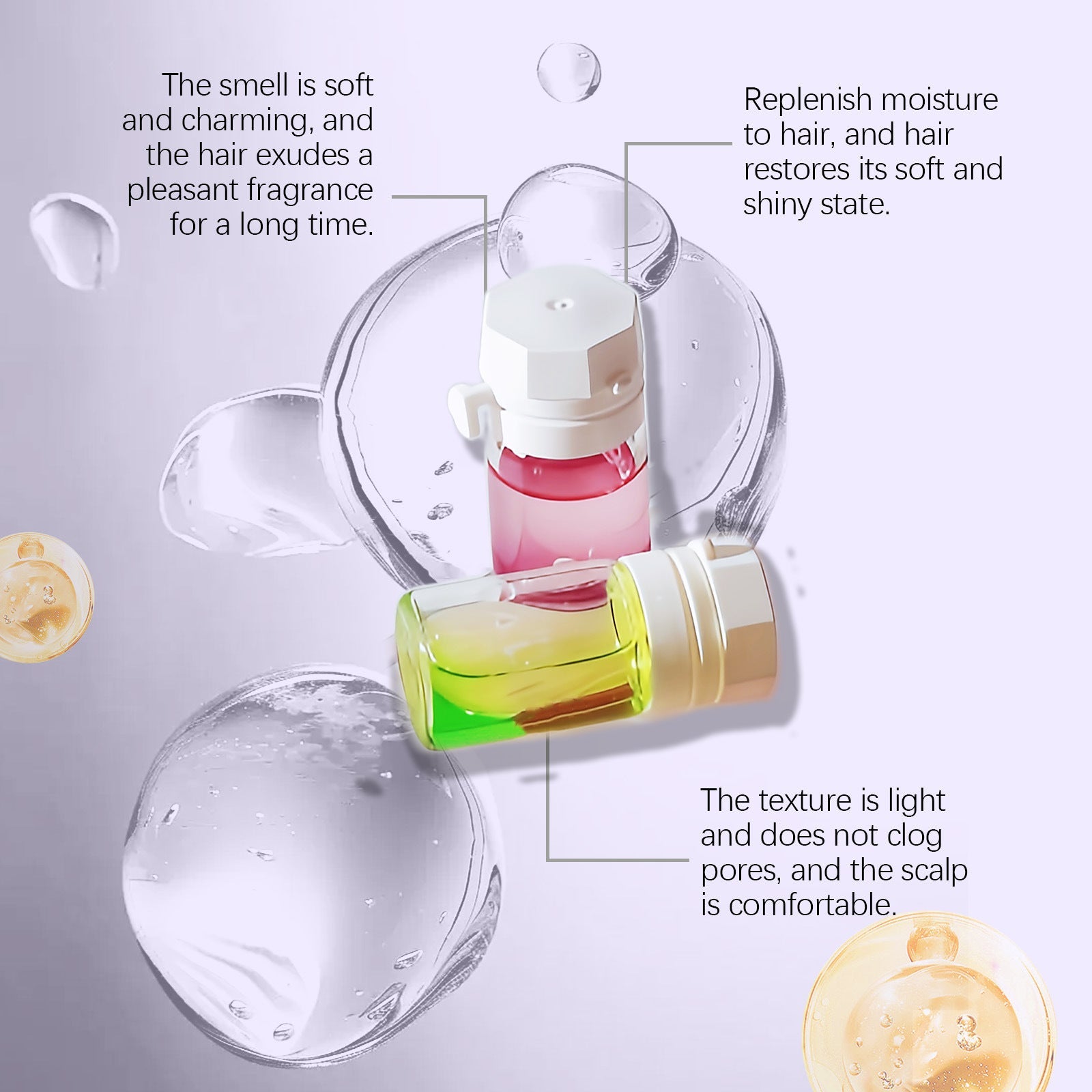 Hair Care Essential Oil Capsules 60ml for Healthy Treatment - care essential oil capsules hair treatment healthy