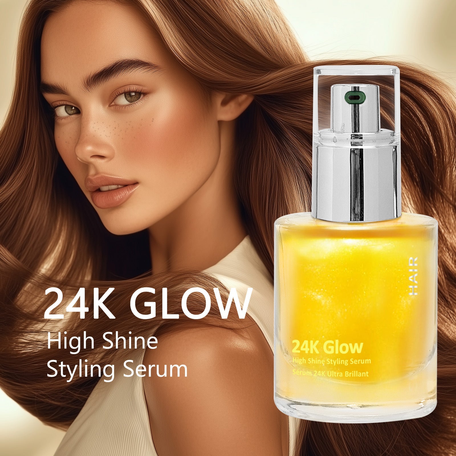 Hair Care Essential Oil for Frizz Control and Gold Ribbon Treatment - Teleplus 50ml hair care essential