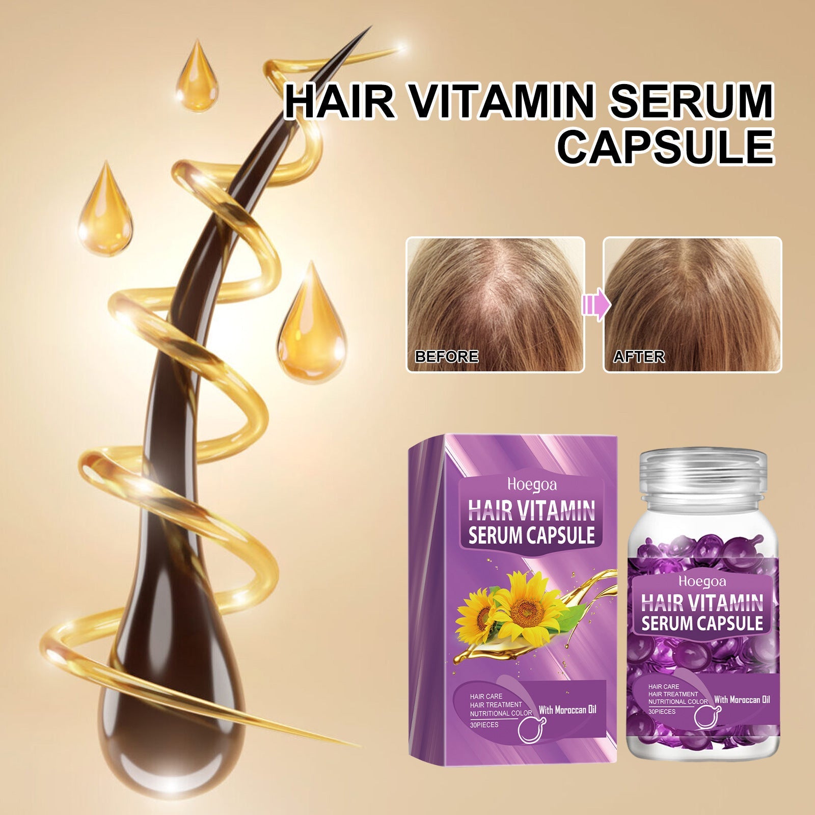 Hair Care Seed Oil Capsule Purple for Nourishing Treatment - Teleplus teleplus hair care nourishing oil capsule