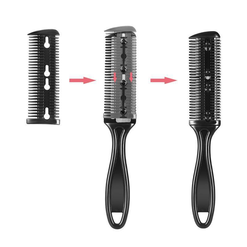 Hair Cutting Comb with Shaving Brush for Bangs Repairer - Teleplus hair cutting brush bangs repairer
