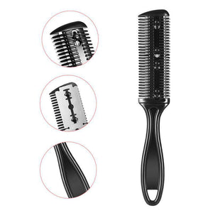 Hair Cutting Comb with Shaving Brush for Bangs Repairer - Teleplus hair cutting brush bangs repairer