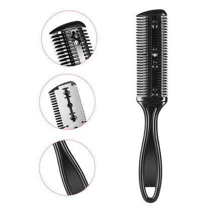 Hair Cutting Comb with Shaving Brush for Bangs Repairer - Teleplus hair cutting brush bangs repairer