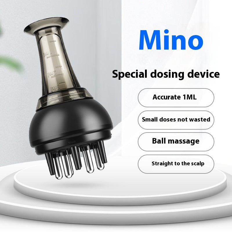 Black White Red 6-Pin Liquid Visual Warehouse for Hair Growth and Solidification Guide - Comb Your Way to with Fun