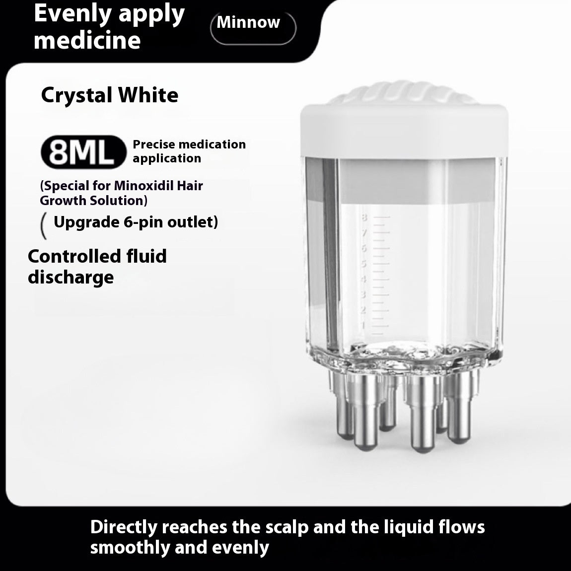 Hexagonal Ball Massage for Hair Growth Spacer and Inhaler 15ml Set - Comb Fun hair growth spacer inhaler hexagonal ball