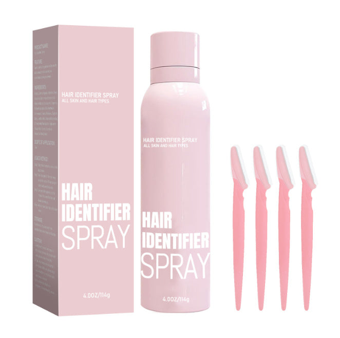 Hair Identifier Spray Set For Face Shaving Moisturizing Dermaplaner Spray For Face Shaving Skin Care - Fuzz Off Fun