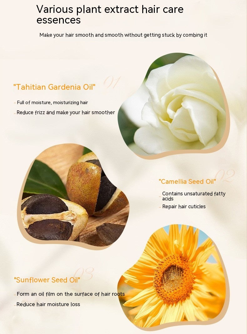 Hair Oil for Frizzy Dry Damaged Repair with Gardenia Osmanthus Scent - Teleplus