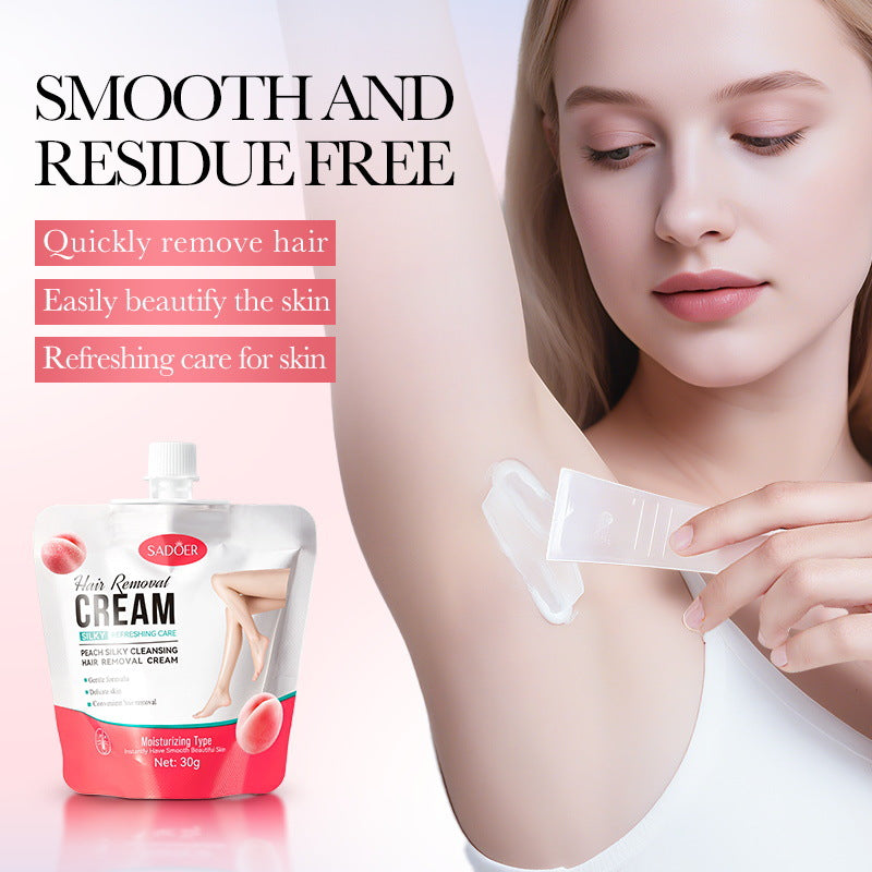 Hair Removal Cream for All Skin Types Painless Depilatory 30g Tube - Teleplus hair removal cream skin type